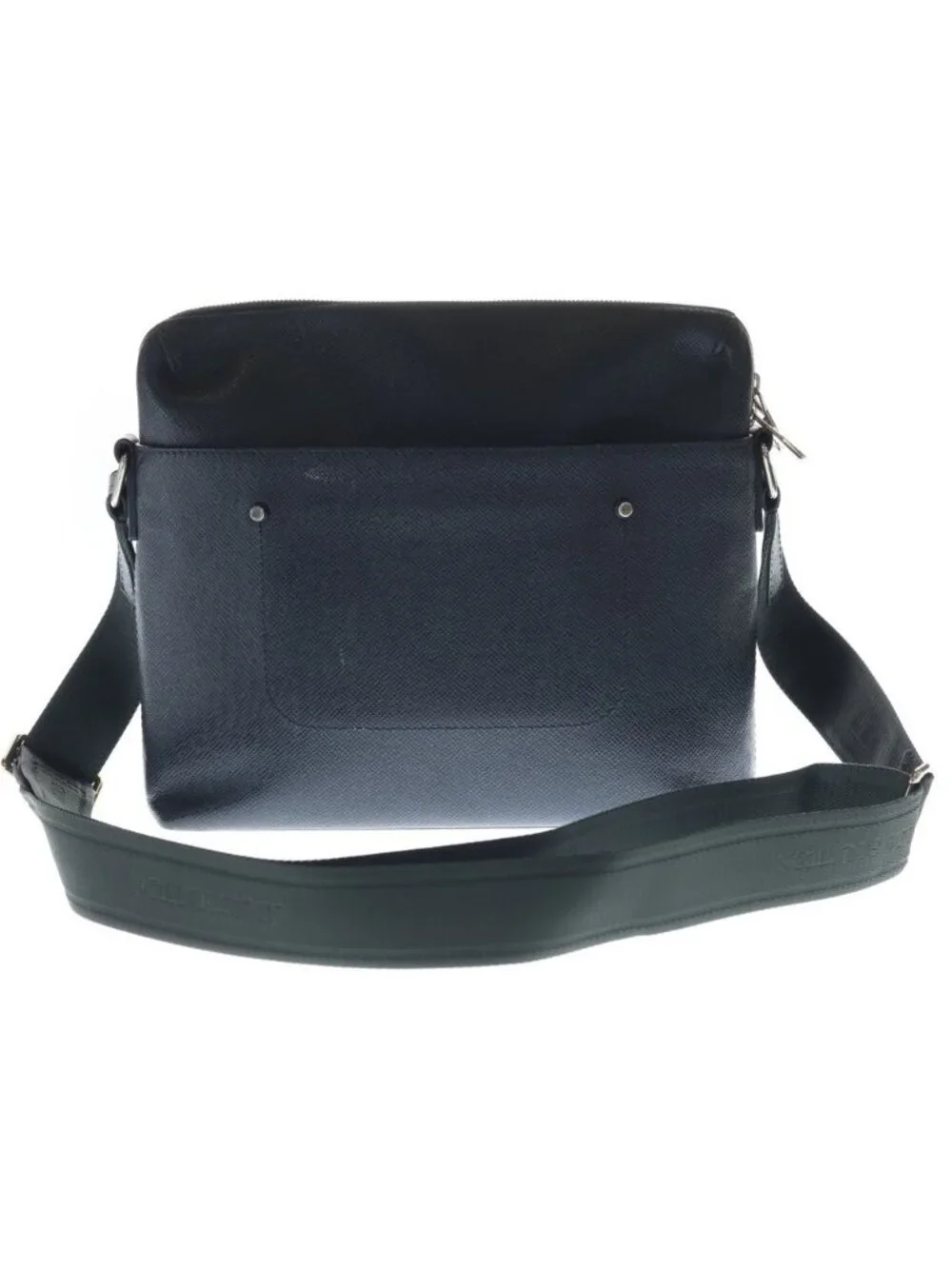 Louis Vuitton Taiga Grigori Messenger PM Leather Shoulder Bag Black